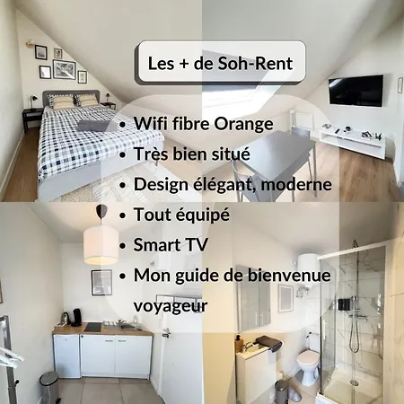 Soh Rent 3 Tv-wifi Proche Gare Strasbourg